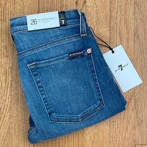 7 FOR ALL MANKIND Ankle Skinny Jeans - Gwenevere Denim Size 26 NEW WITH TAGS